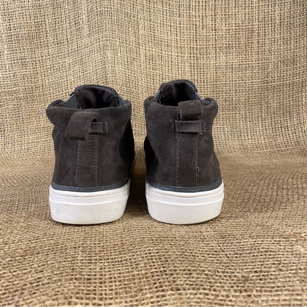 Toms boot sneakers Hi Top Suede Gray Pull On size 9.5 - Picture 9 of 10